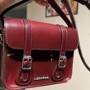 Dr. Martens Burgundy Mini Satchel